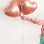3 globos corazón