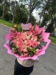 Ramo rosa pastel