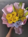 Lirios y gerberas